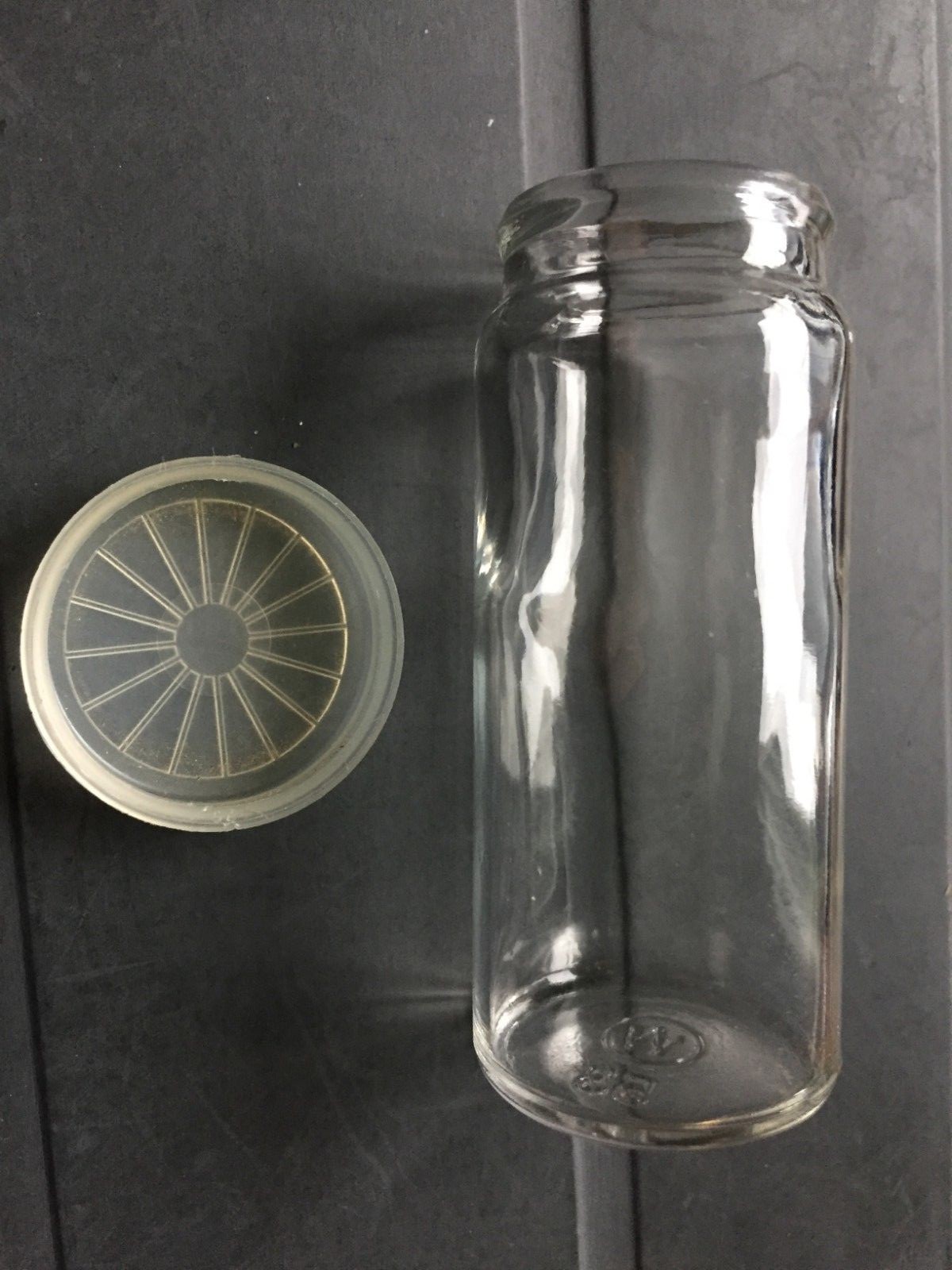 CORICIDIN Vintage 70's Glass Bottle w/ Lid- the 