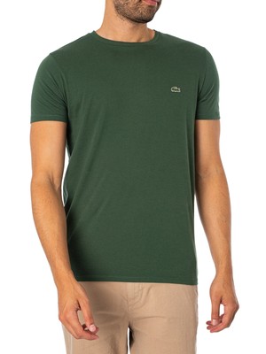 

Мужская футболка с вышитым логотипом Lacoste, зеленая, Зеленый, TH6709-00-SMI