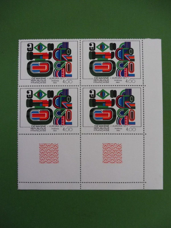 1983 FranceÂ  Y&T NÂ° 2263 Aurora Set Dewasne Bloc De 4  Ttb