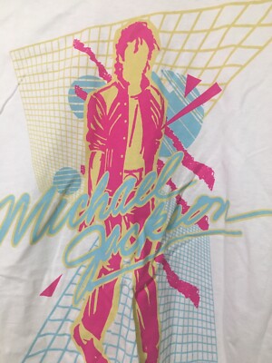 NEW MICHAEL JACKSON ''BEAT IT'' TSHIRTS - WHITE - LARGE