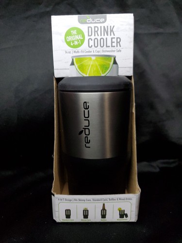 reduce Drink Cooler Cold-1 Bottle/Can Cooler 14oz, 4 in 1 Design