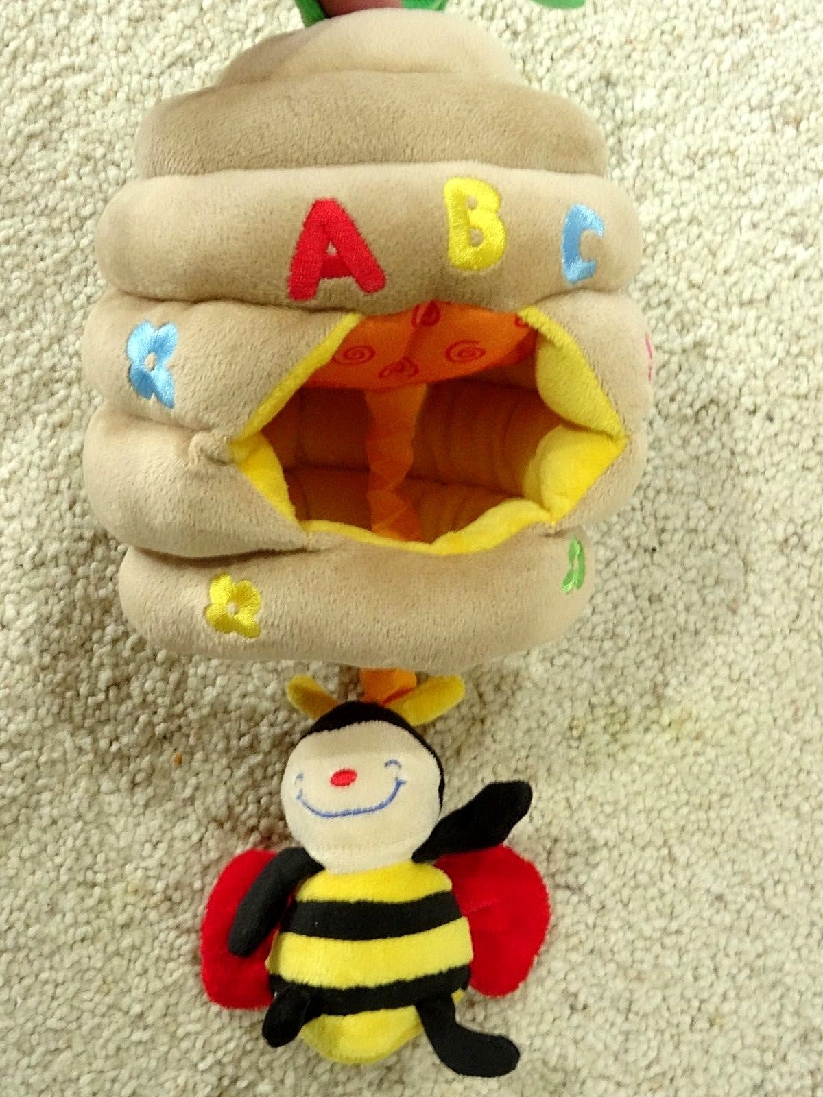 Melissa & Doug K's Kids Musical Pull Beehive Baby Crib Toy - Crinkly Soft -LNC