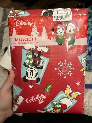 Disney Christmas Plastic Table Cloth