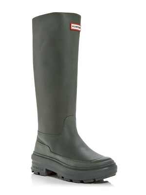 

Женские зеленые чеканные ботинки HUNTER Limited Edition X Killing Eve Round Toe Boots, Зеленый, WFT2223LEA