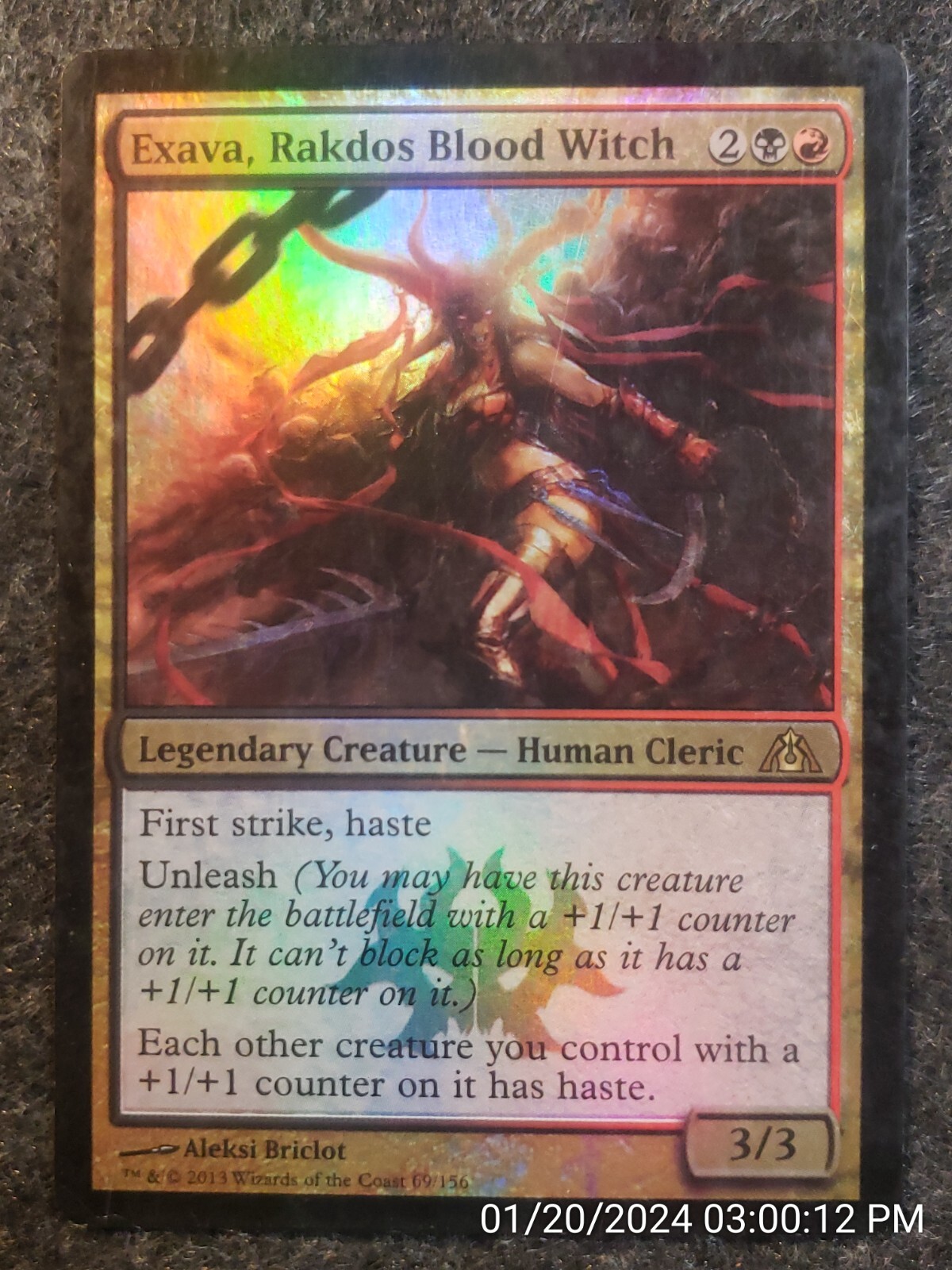 Exava, Rakdos Blood Witch FOIL Dragon's Maze VLP Black Red Rare