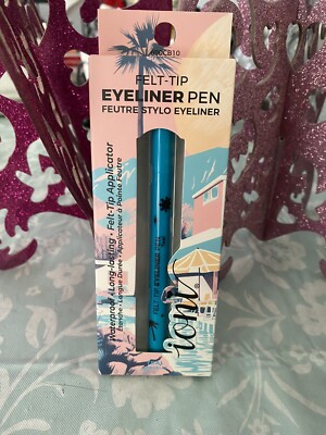 IONI  Cali Beauty  Waterproof Teal Felt Tip Eyeliner Pen NIB