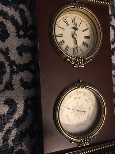 Vintage Seth Thomas Clock And Barometer