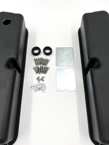 Black Aluminum Valve Covers For 1962-1985 Small Block Ford 289, 302, 5.0 & 351W