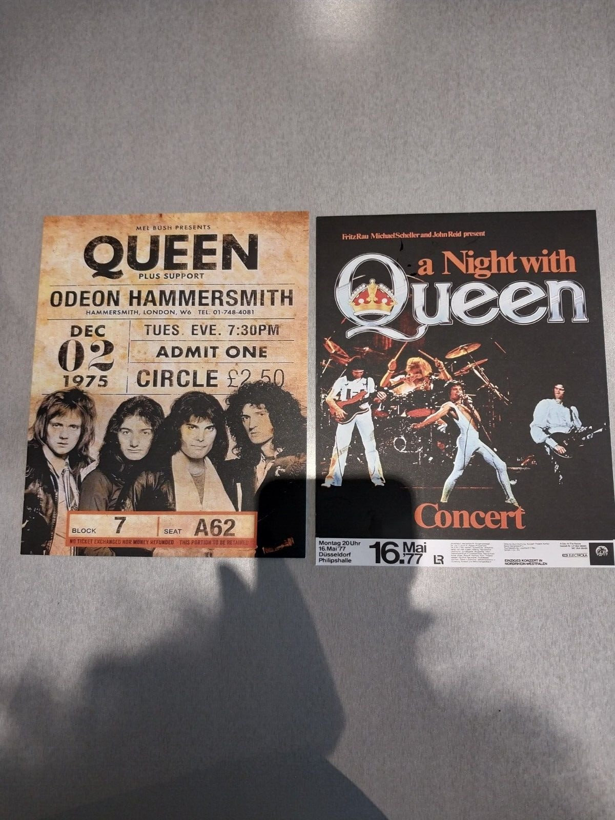 Queen Concert Stock Card Poster 7 1/4 x 9 inch | eBay
