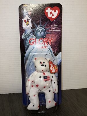 Glory The Bear 1999 McDonalds TY Beanie Baby Original 1993 Tush Tag Rare Errors