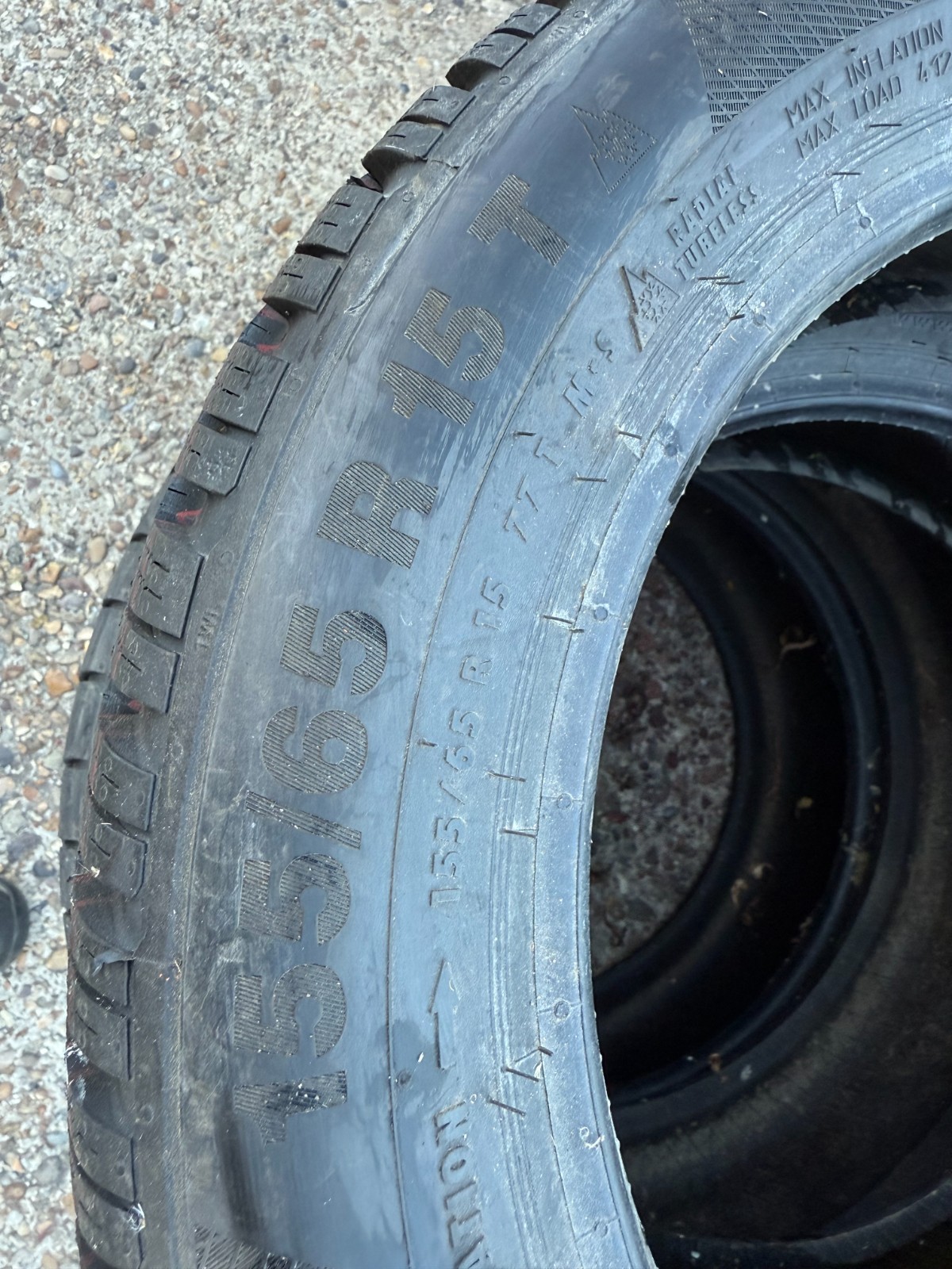 New 155 65 15 Continental, Winter, M+S, 77T, x2 A Pair (F1_tyres) FOD YD290
