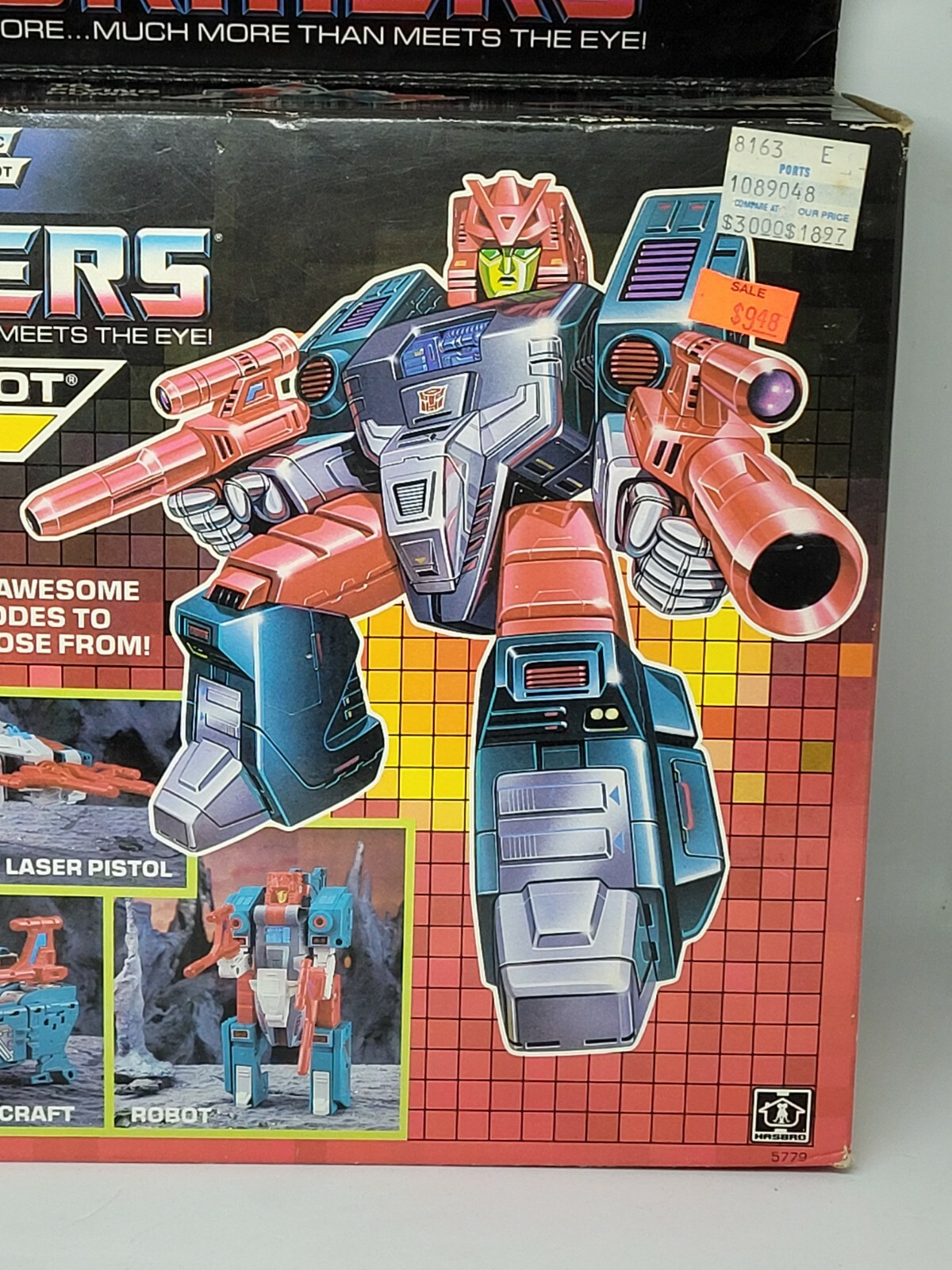 Vintage G1 Transformers Quickswitch / Sixchanger Autobot Hasbro 1987 