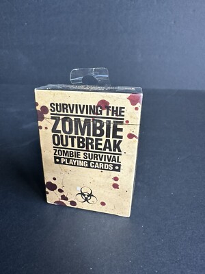 Surviving The Zombie Outbreak Zombie Survival Playing Card Deck New #3