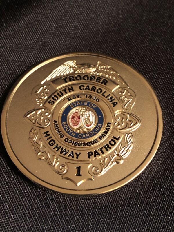 South Carolina Highway Patrol Trooper SCHP Challenge Coin Police! Badge!