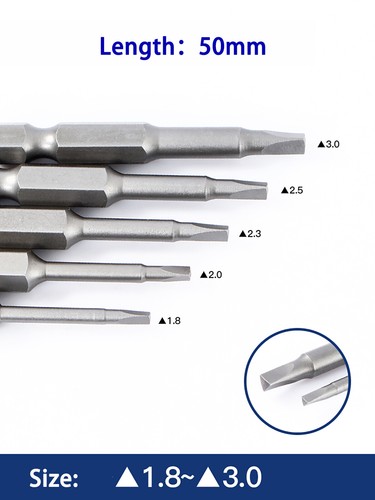 クーパーズ　ヘッドワグ 5Pcs Magnetic Triangle Head Screwdriver Bits S2 Steel 1/4