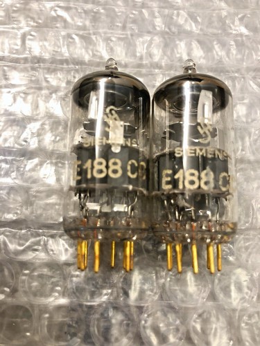 Siemens E88CC Silver Shields 真空管 2個セット Platinum Low-Noise CCa Siemens Silver Shield 