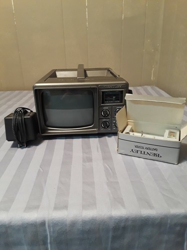 Vintage Bentley Black and White TV - 5 Inches