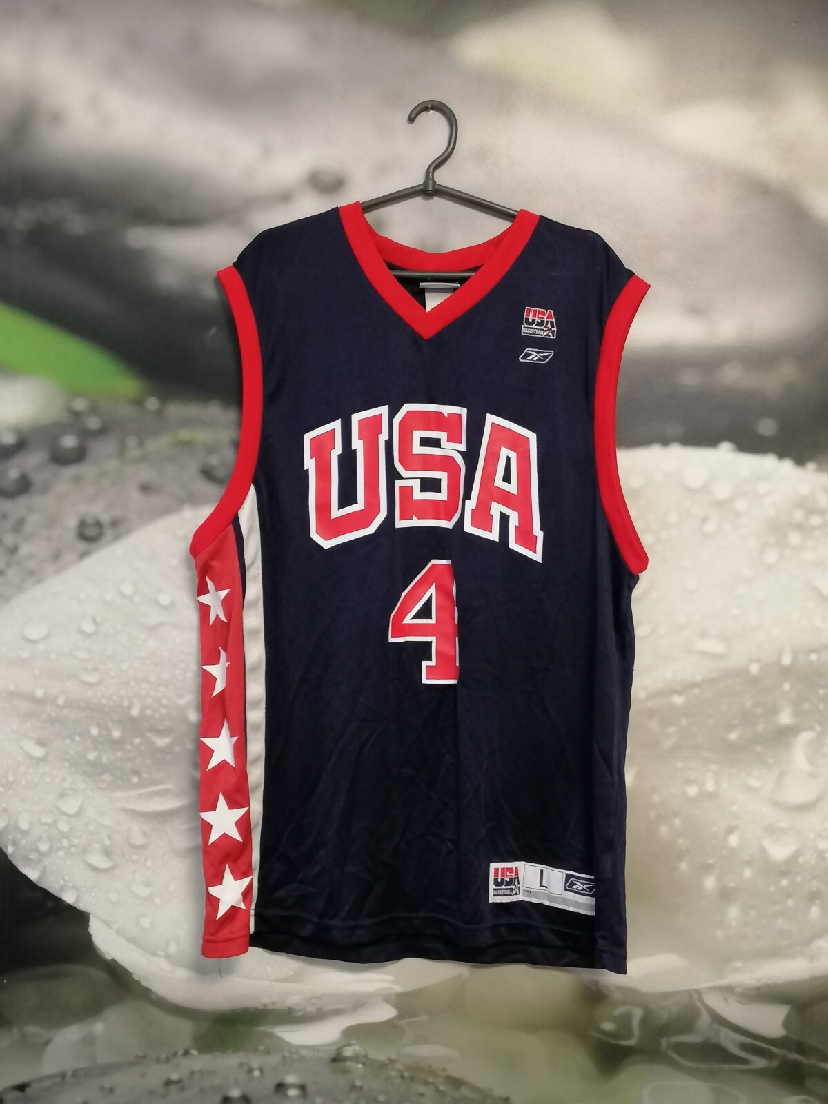 USA NATIONAL TEAM BASKETBALL SHIRT JERSEY CAMISETA REEBOK #4