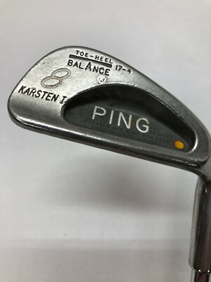 PING YELLOW DOT 8 IRON STEEL SHAFT KARSTEN I TOE-HEEL BALANCE 17-4 - RH - 36''