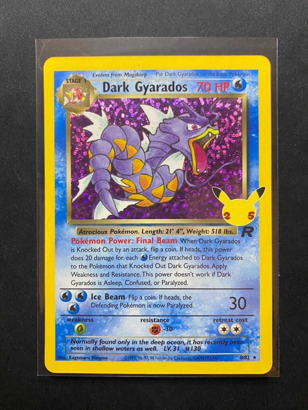 DARK GYARADOS 25th ANNIVERSARY edi… Dark Gyarados - Celebrations: Classic Collection - Pokemon