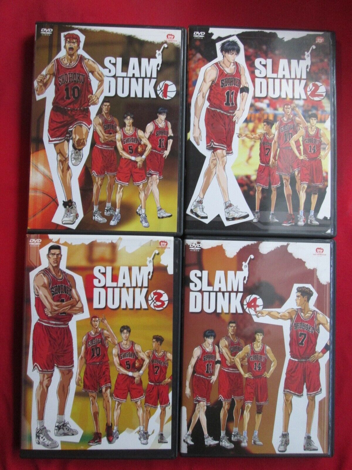 Slam Dunk Anime DVD Complete Vol 1-4, Ep 1-20 English Dub Rare OOP Slam Dunk Anime DVD Complete Vol 1-4, Ep 1-20 English Dub Rare OOP