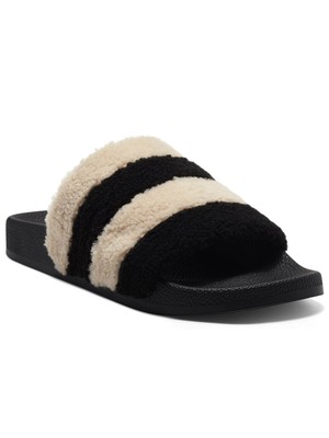 

INC Женские комфортные шлепанцы с круглым носком Peymin в черную полоску, 7 М, Черный, 10012476900