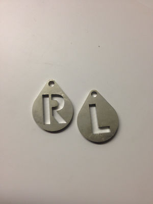 2 Xray Markers ''L&R'' for ''PA and AP'' Use Premium Stainless Steel Laser Cut