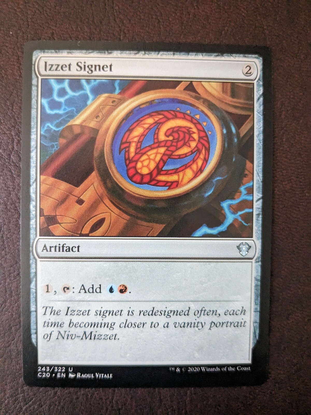 IZZET SIGNET C20 - Magic The Gathering MTG Collectible Card IZZET SIGNET C20 - Magic The Gathering MTG Collectible Card