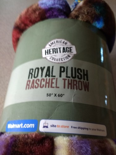 American Heritage Collection Royal Plush Raschel Throw 50