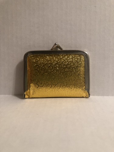 Vintage Sewing Kit Intricate Gold Case Kiss Lock Closure 20+ Sewing Tools