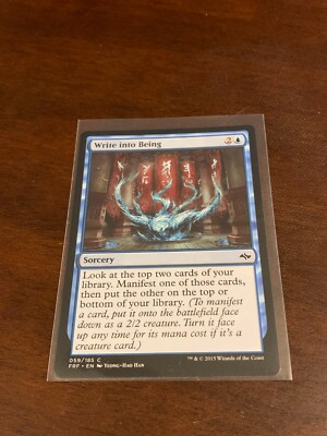 Magic the Gathering Fate Reforged Write Into Being