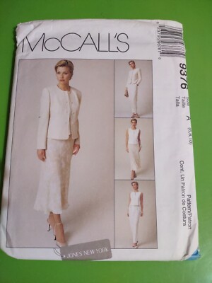 McCall's 9376 Misses Jones New York Vest, Skirt, Pants Pattern Sz 18-22 Uncut
