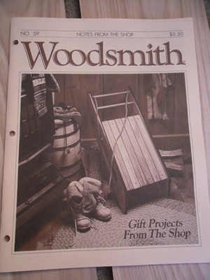 Kids Wooden Sled Kit  ~ Wood ~ Plans And Hardware ~ Woodsmith Mag. No. 59, 1988