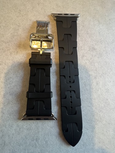 Apple Watch Hermès - 45mm Noir Kilim Single Tour Band. | eBay