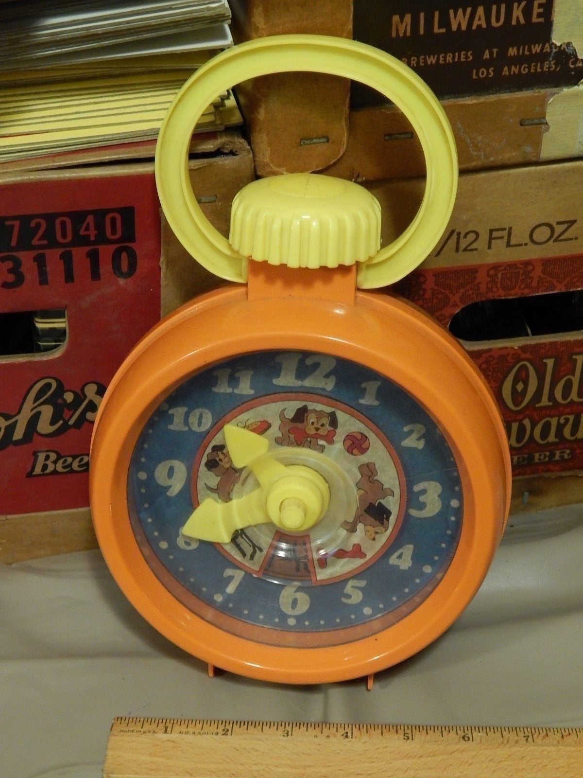 Matchbox (1972) Rhyme Time Clock ~ Live n Learn Series [Lesney] Vtg Retro Toy
