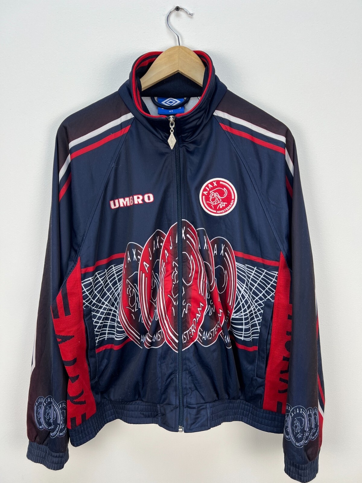 【極レア】90s'/UMBRO×AJAXアヤックス/トラックジャケット/M 極レア】90s'/UMBRO×AJAXアヤックス/トラックジャケット/M