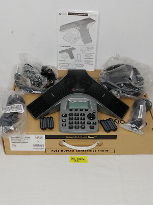 Poly 2200-19000-001 SoundStation Duo Conference VoIP Phone 3-way