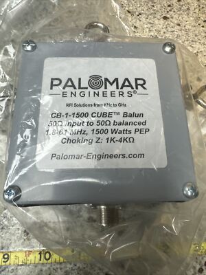 Palomar CB-1-1500 CUBE BALUN 1.8-61MHz 1500 WATTS CHOKING Z 1K-4K OHMS