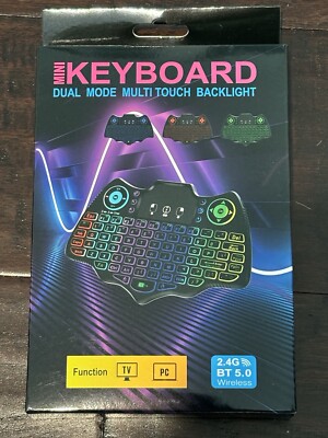 mini keyboard wireless, Multitouch Backlight, For Tv Or PC, Brand New In Box