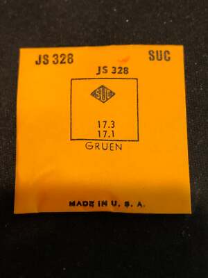 SUC Fancy Crystal JS 328 for Gruen Wrist Watch - 17.3 x 17.1 mm - New