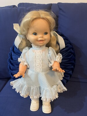 1970s Vintage Cathy Quick Curl Doll Mattel 15  clothes shoes socks