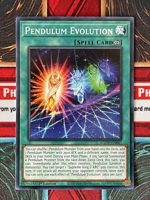 Pendulum Evolution | AGOV-EN047 | Common | 1st Ed | Near Mint