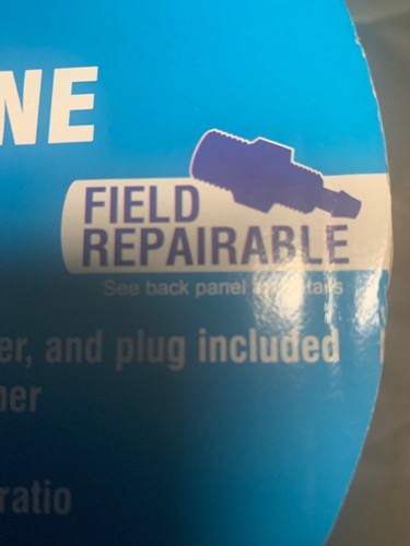 GRIP RITE 1/4” X 50' GRIP RITE Polyurethane AIR HOSE, Brass Coupler & Plug