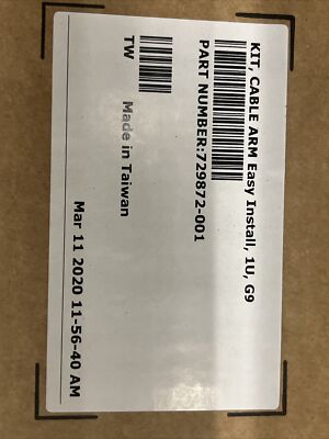 HPE 729872-001 1u Cable Management Arm Kit for G9 Servers