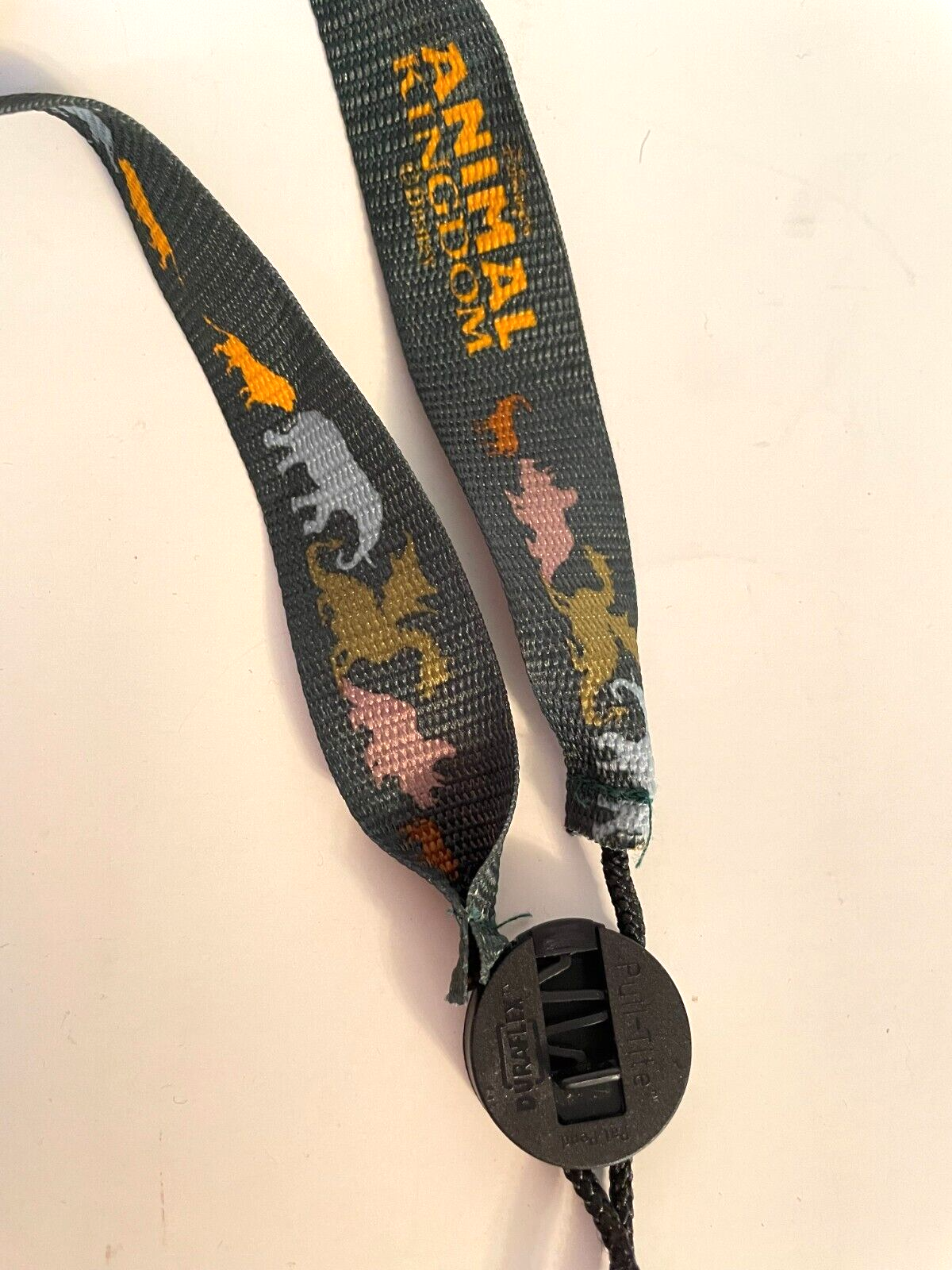 Vintage Animal Kingdom Water Bottle Lanyard Disney Parks Dark Green