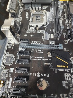 GIGABYTE GA-H110-D3A LGA 1151 Intel Motherboard, Not I/O,No accessories UNTESTED