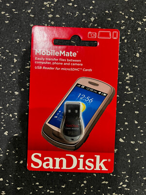 SanDisk MobileMate microSD USB Transfer Phone Computer Camera Card Reader