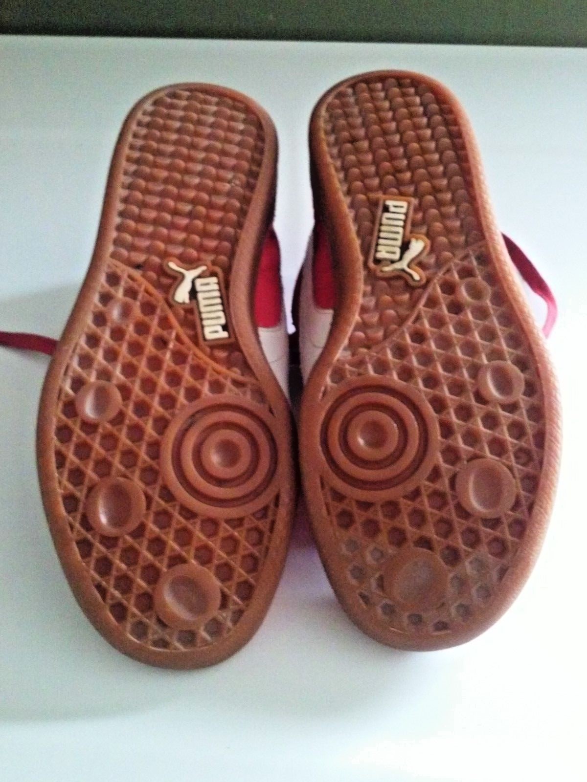 PUMA LIGA Red Suede Sneakers unisex size 7