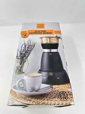 Cook Prep Eat Electric Espresso Maker Black Fresh In Less Than 10 Minutes