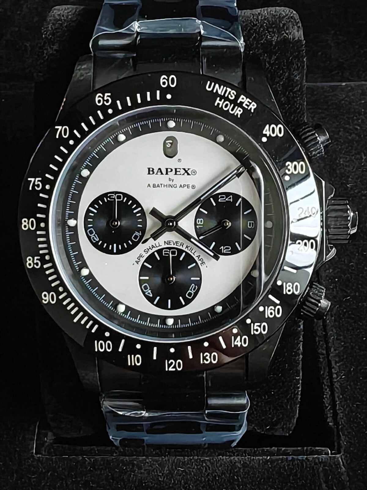BAPE A BATHING APE TYPE 3 T003 BAPEX 40mm Watch CHRONOGRAPH